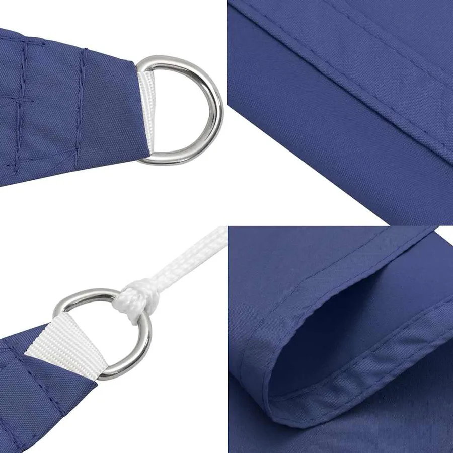 Voile d'ombrage bleue 7 x 5 x 5 m 100 % polyester Oxford - 6