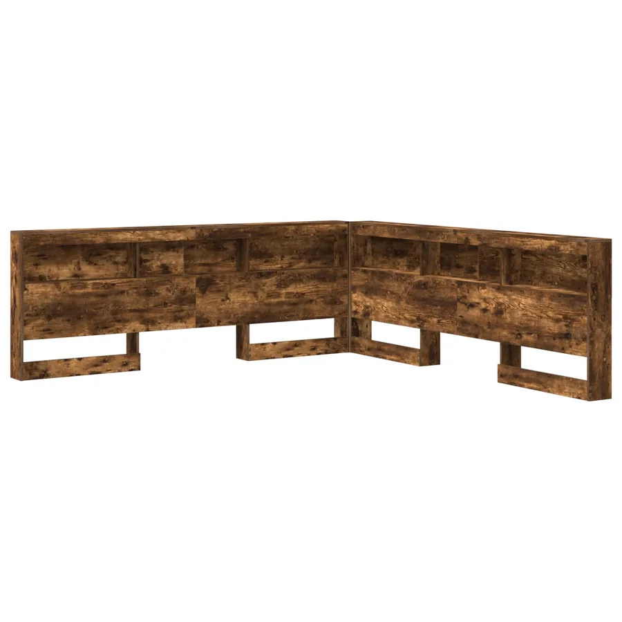 Tête de lit de rangement Chêne fumé 180 cm Bois d'ingénierie