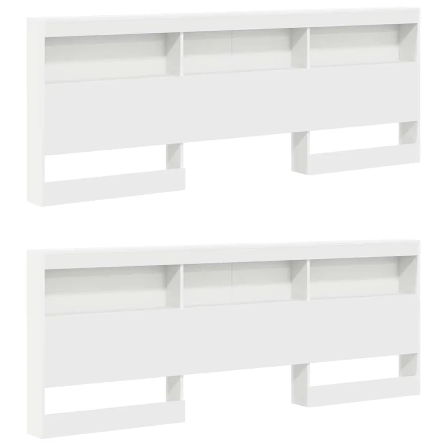 Lit Bibliothèque Blanc 180 x 200 cm Bois d'ingénierie - 4