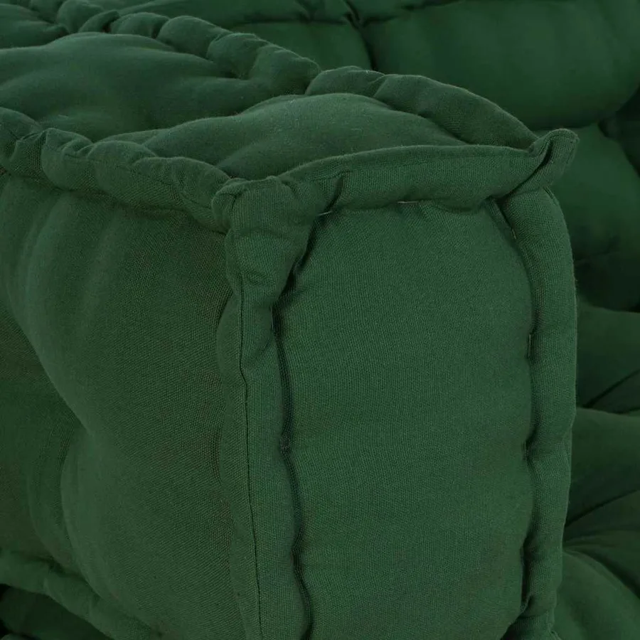 Coussin de canapé sur palette 3 pcs Vert 120 x 80 x 38 cm Tissu - 6