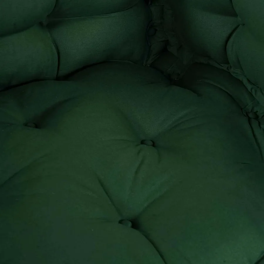 Coussin de canapé sur palette 3 pcs Vert 120 x 80 x 38 cm Tissu - 7