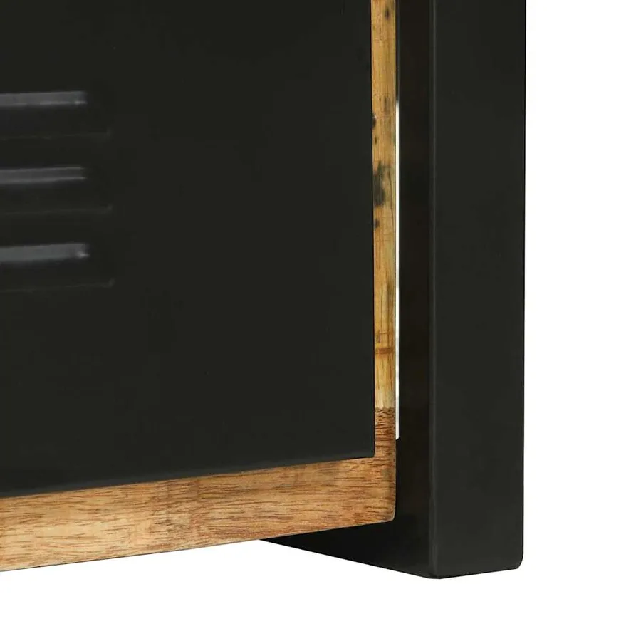 Armoire de salle de bain Marron Bois de mangue massif - 11