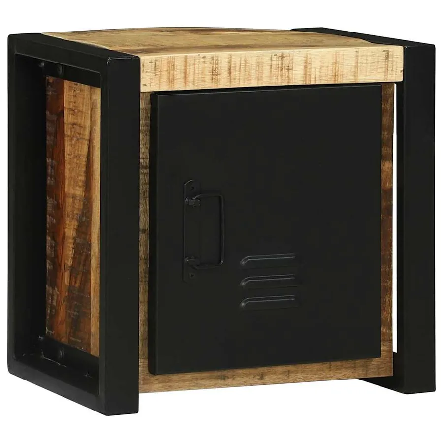 Armoire de salle de bain Marron Bois de mangue massif - 2