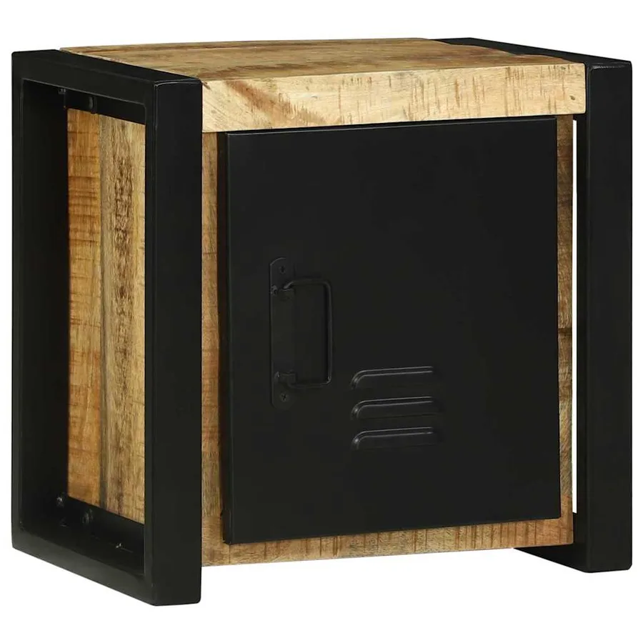 Armoire de salle de bain Marron Bois de mangue massif - 3