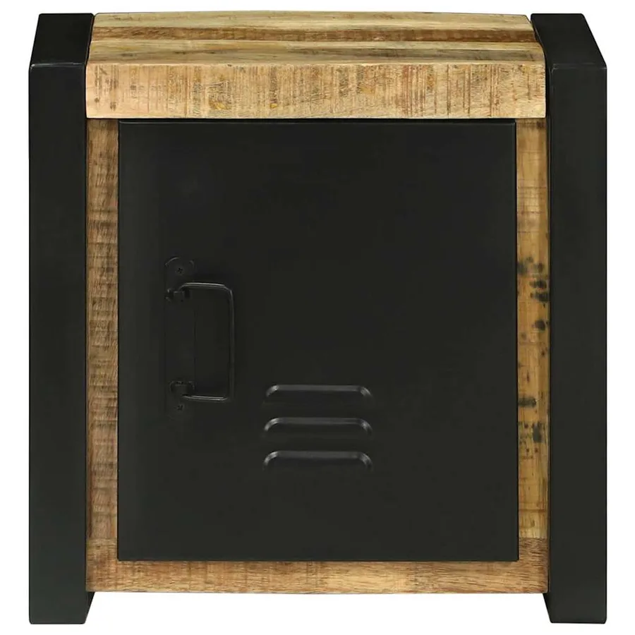 Armoire de salle de bain Marron Bois de mangue massif - 5