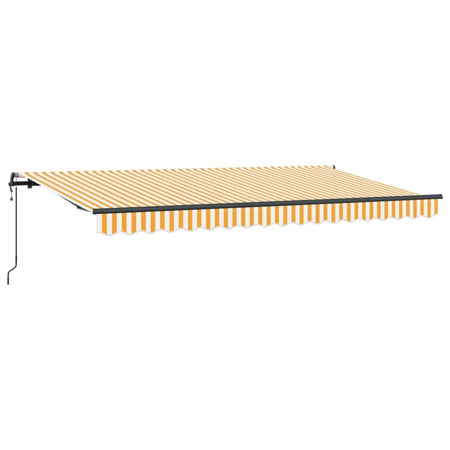Auvent Rétractable Jaune 400 x 200 cm tissu - 2