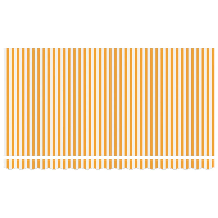 Auvent Rétractable Jaune 400 x 200 cm tissu - 6