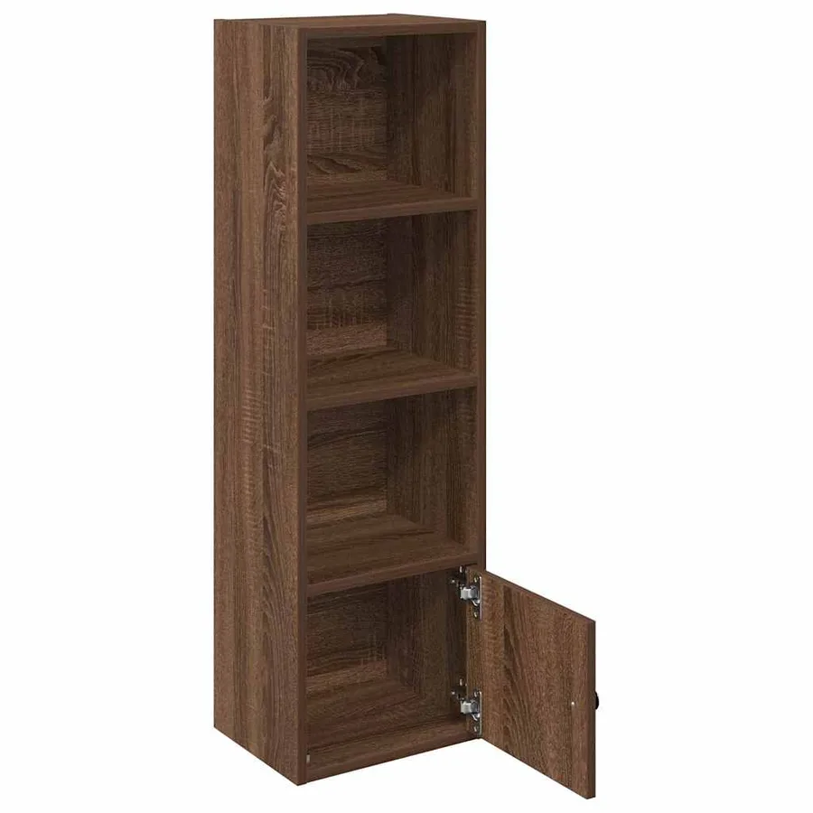 Bibliothèque chêne marron 31x24x102 cm bois d'ingénierie - 4