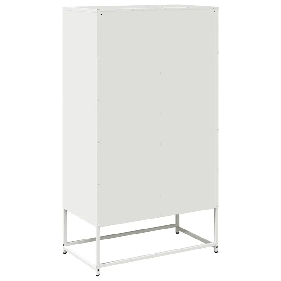Buffet haut blanc 68x39x123 cm acier - 8