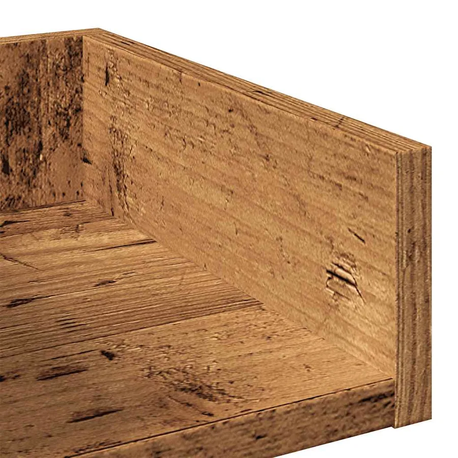 Bibliothèque vieux bois 86x25,5x140 cm bois d'ingénierie - 7