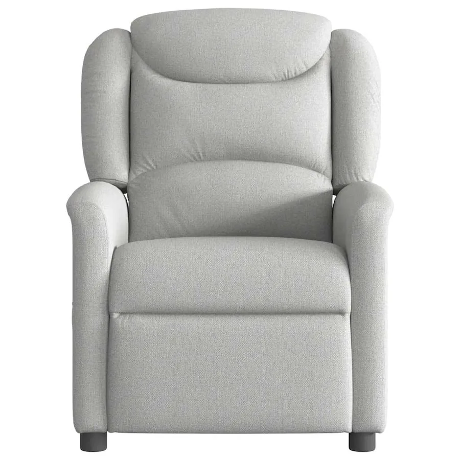 Fauteuil de massage inclinable gris nuage tissu - 3