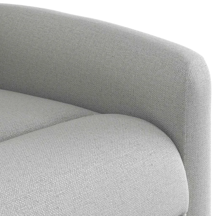 Fauteuil de massage inclinable gris nuage tissu - 9