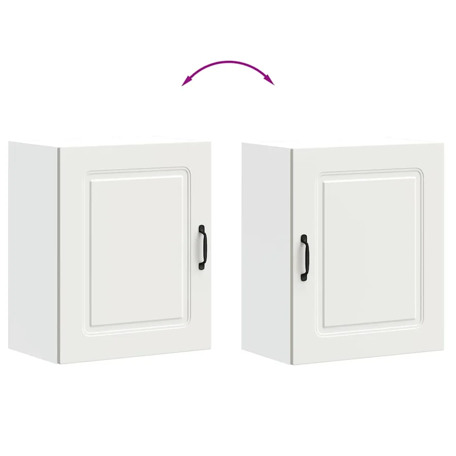 Armoire murale de cuisine Kalmar blanc bois d'ingénierie - 8