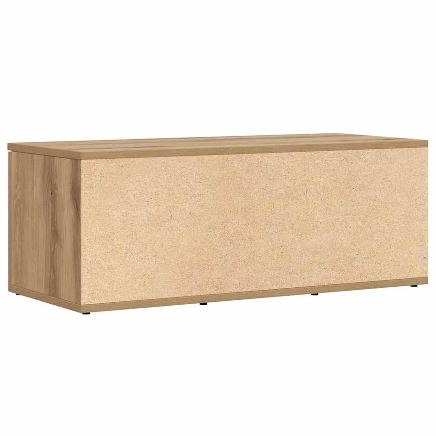 Meuble TV chêne artisanal 80x34x30 cm bois d'ingénierie - 6