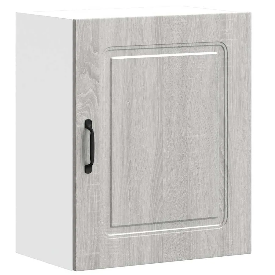 Armoire murale de cuisine Kalmar en bois d'ingénierie gris Sonoma - 2