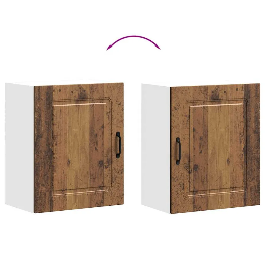 Armoires murales de cuisine 2 pcs Kalmar Bois d'ingénierie vieilli - 10