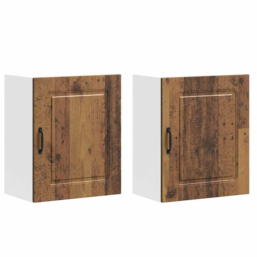 Armoires murales de cuisine 2 pcs Kalmar Bois d'ingénierie vieilli - 2