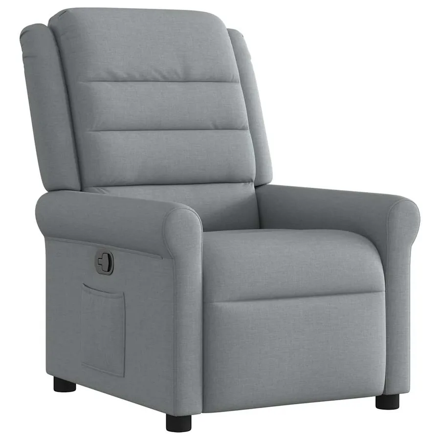 Fauteuil inclinable Gris clair Tissu - 2
