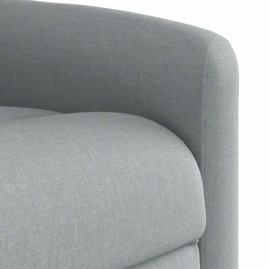 Fauteuil de massage inclinable Gris clair Tissu - 11