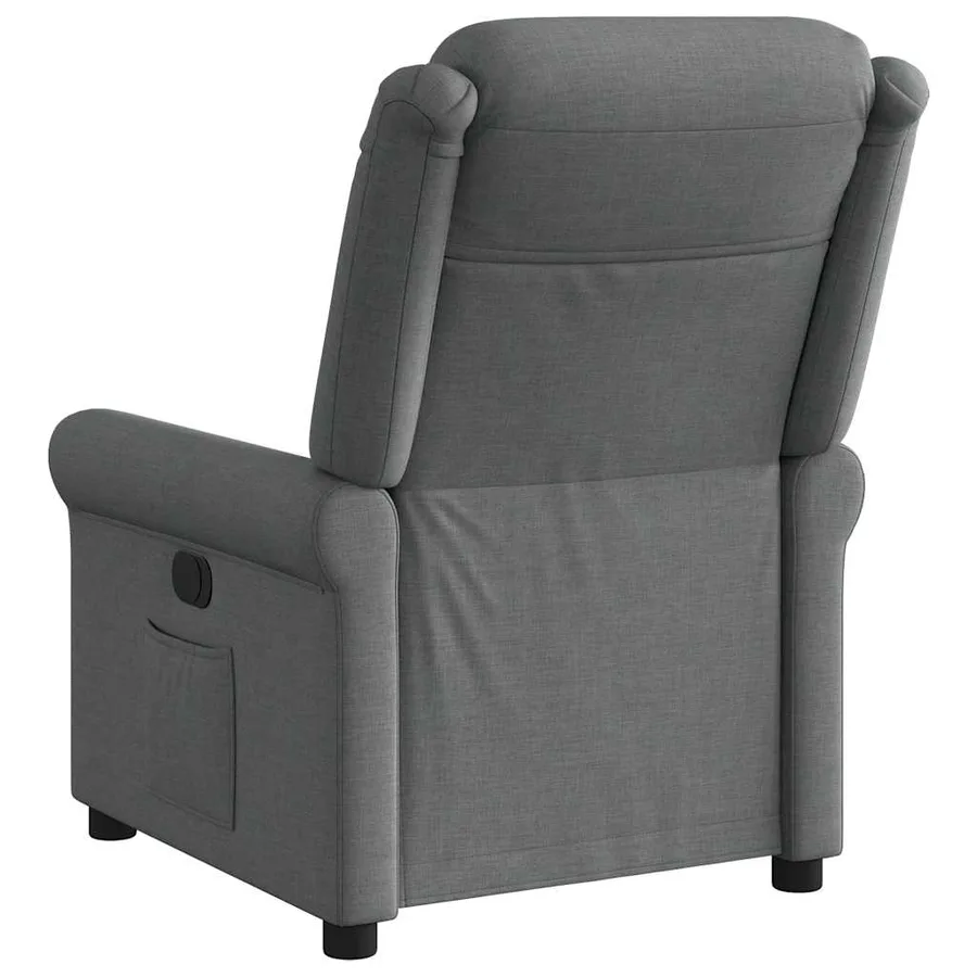 Fauteuil inclinable électrique Gris foncé Tissu - 7