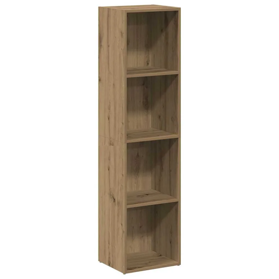Bibliothèque chêne artisanal 36x30x143 cm bois d'ingénierie - 2