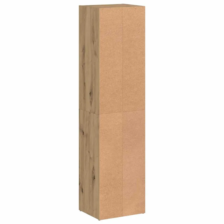 Bibliothèque chêne artisanal 36x30x143 cm bois d'ingénierie - 7