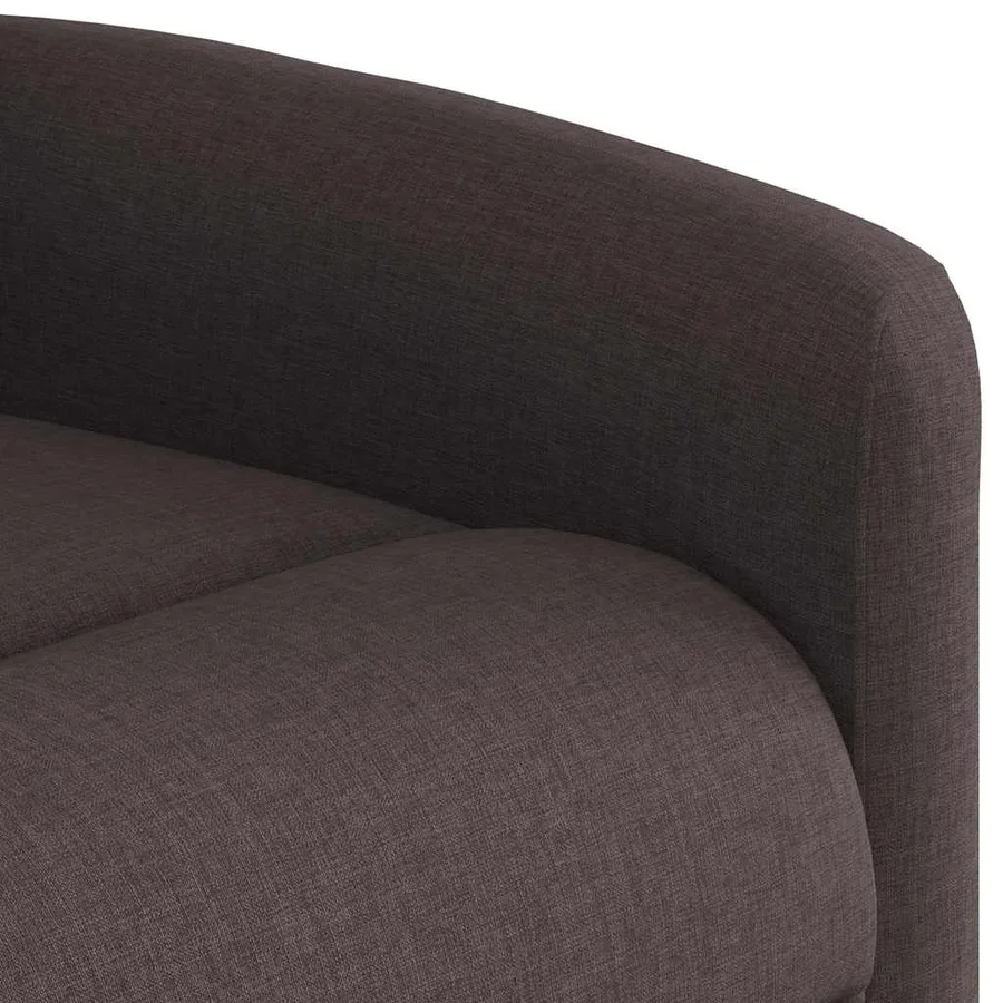 Fauteuil inclinable électrique Marron foncé Tissu - 11