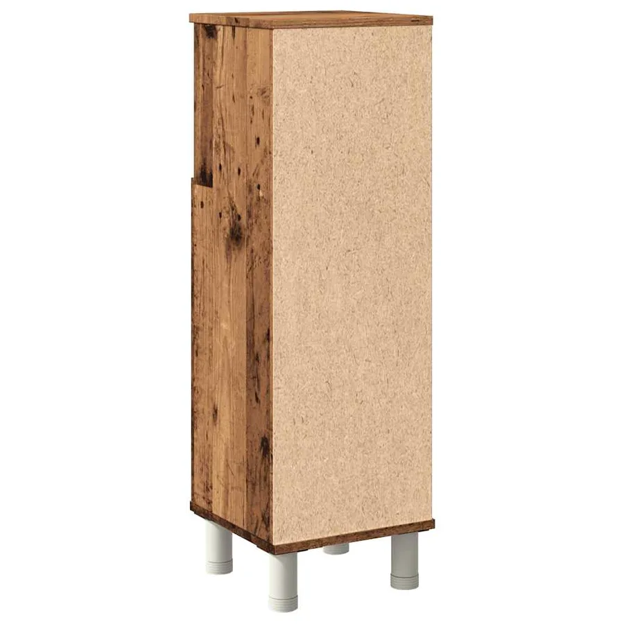 Armoire de salle de bain vieux bois 30x30x95 cm bois ingénierie - 6
