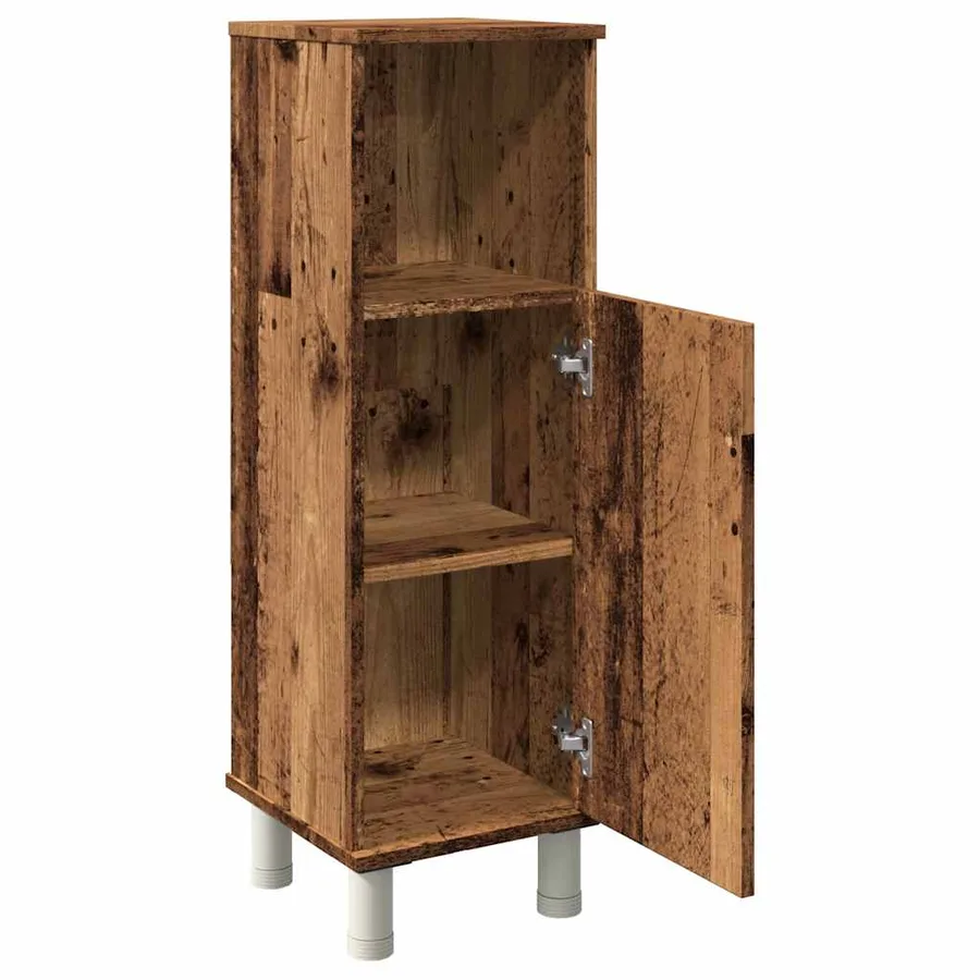 Armoire de salle de bain vieux bois 30x30x95 cm bois ingénierie - 7