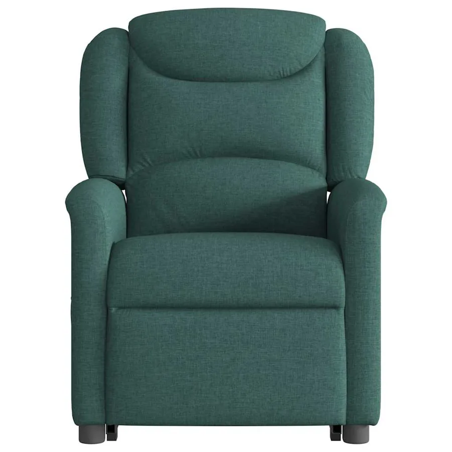 Fauteuil inclinable électrique vert foncé tissu - 5