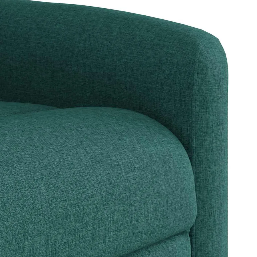 Fauteuil de massage inclinable électrique Vert foncé Tissu - 11
