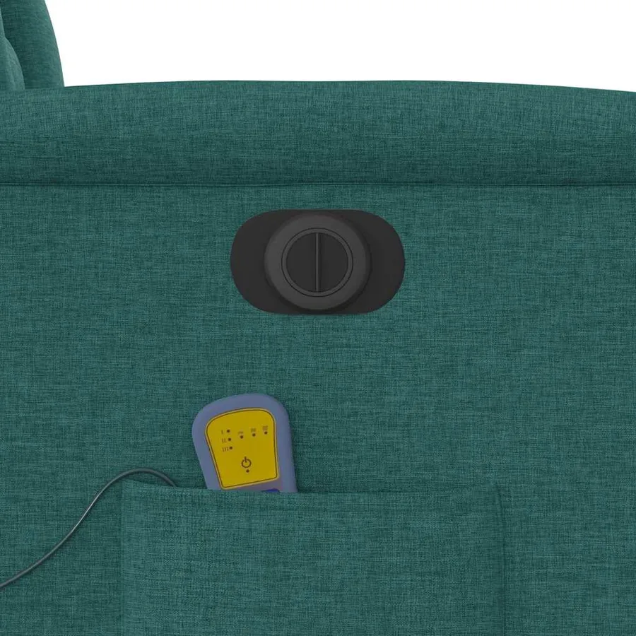 Fauteuil de massage inclinable électrique Vert foncé Tissu - 12