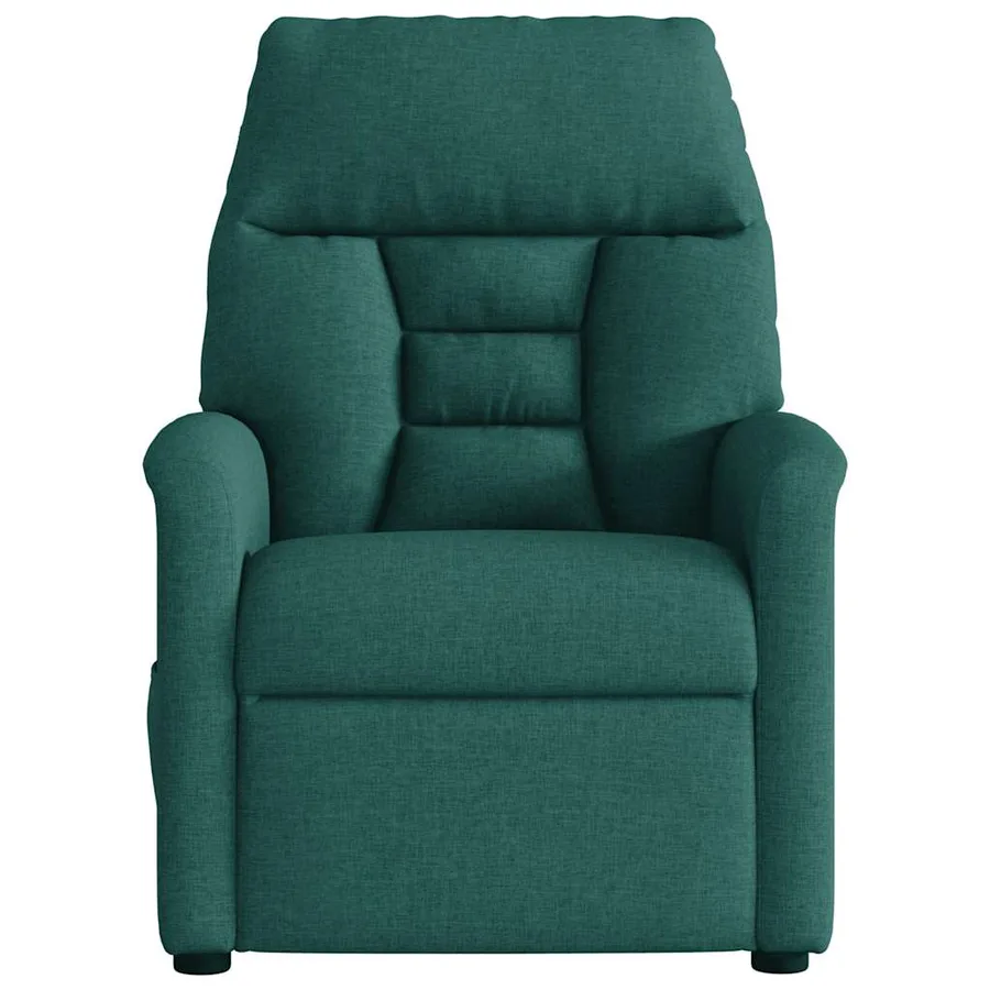 Fauteuil de massage inclinable électrique Vert foncé Tissu - 5