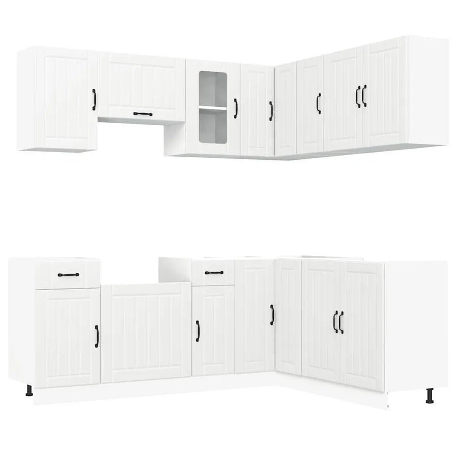 Ensemble d'armoires de cuisine 11 pcs Kalmar bois d'ingénierie - 2