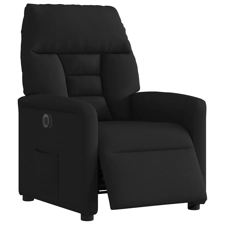 Fauteuil inclinable électrique Noir Tissu - 3
