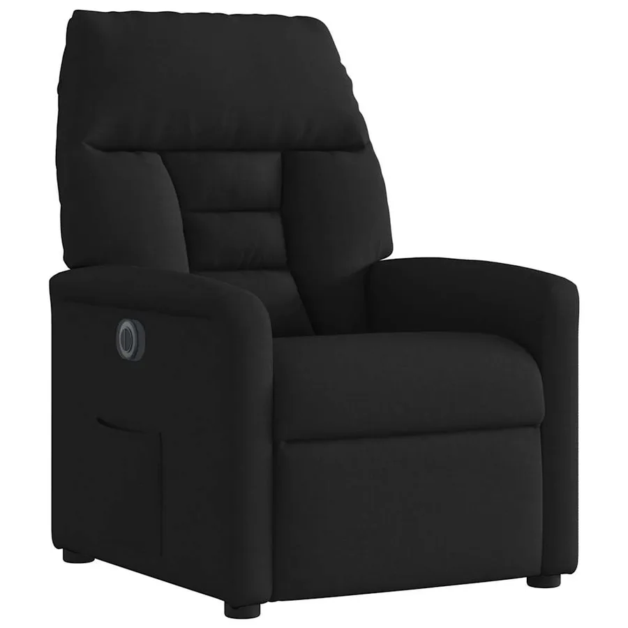 Fauteuil inclinable électrique Noir Tissu - 4