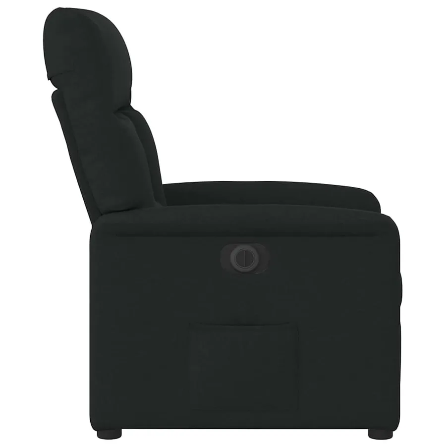 Fauteuil inclinable électrique Noir Tissu - 6