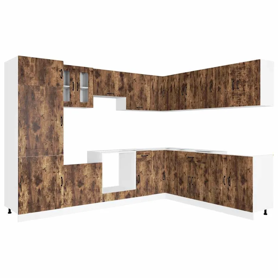 Ensemble d'armoires de cuisine 14 pcs Kalmar bois d'ingénierie - 2
