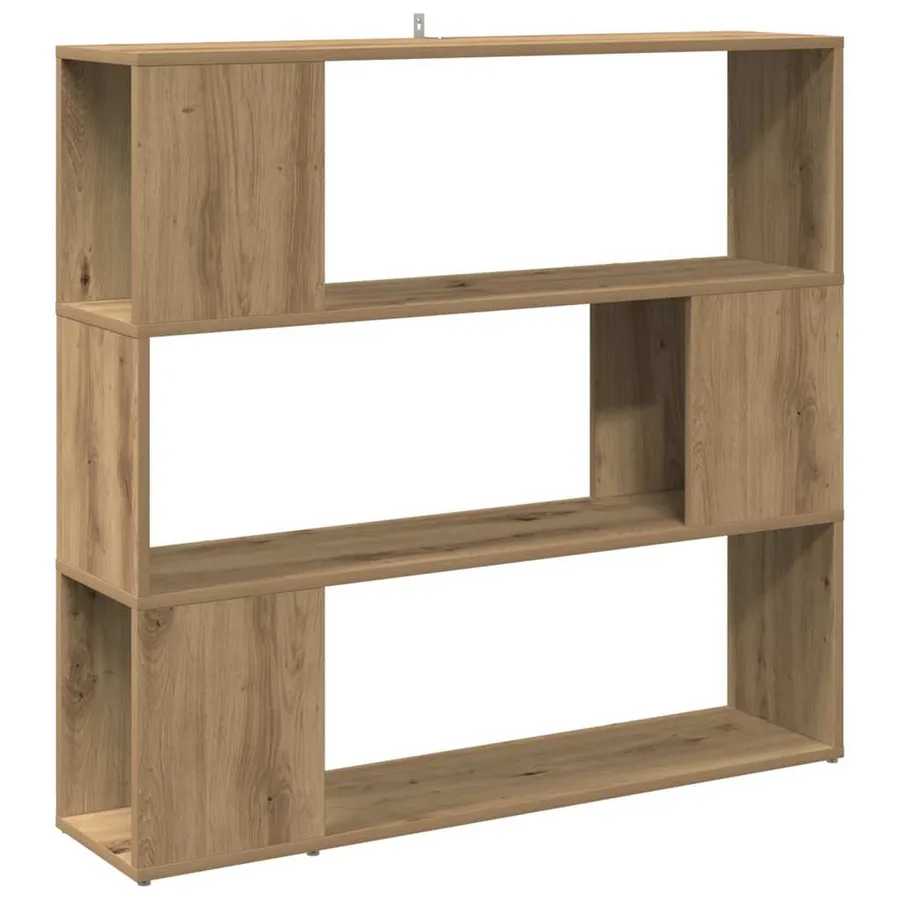 Bibliothèque/Séparateur de pièce chêne artisanal 100x24x94 cm - 2