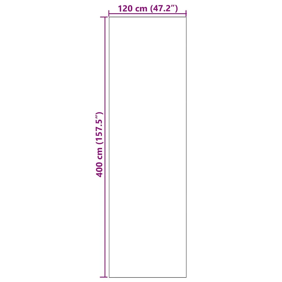 Tapis d'entrée Marron et Noir 120 x 400 cm 100% Polyamide - 7