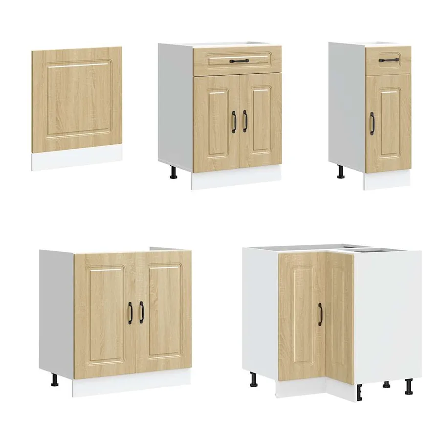 Ensemble d'armoires de cuisine 11 pcs Kalmar bois d'ingénierie - 4