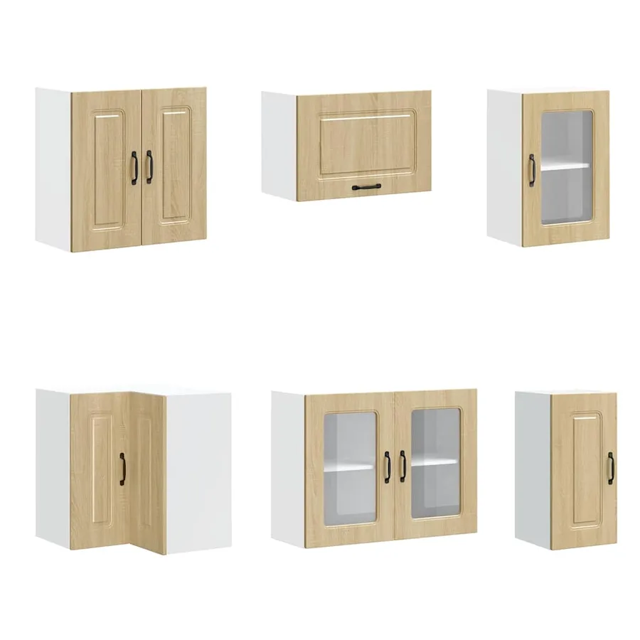 Ensemble d'armoires de cuisine 11 pcs Kalmar bois d'ingénierie - 5