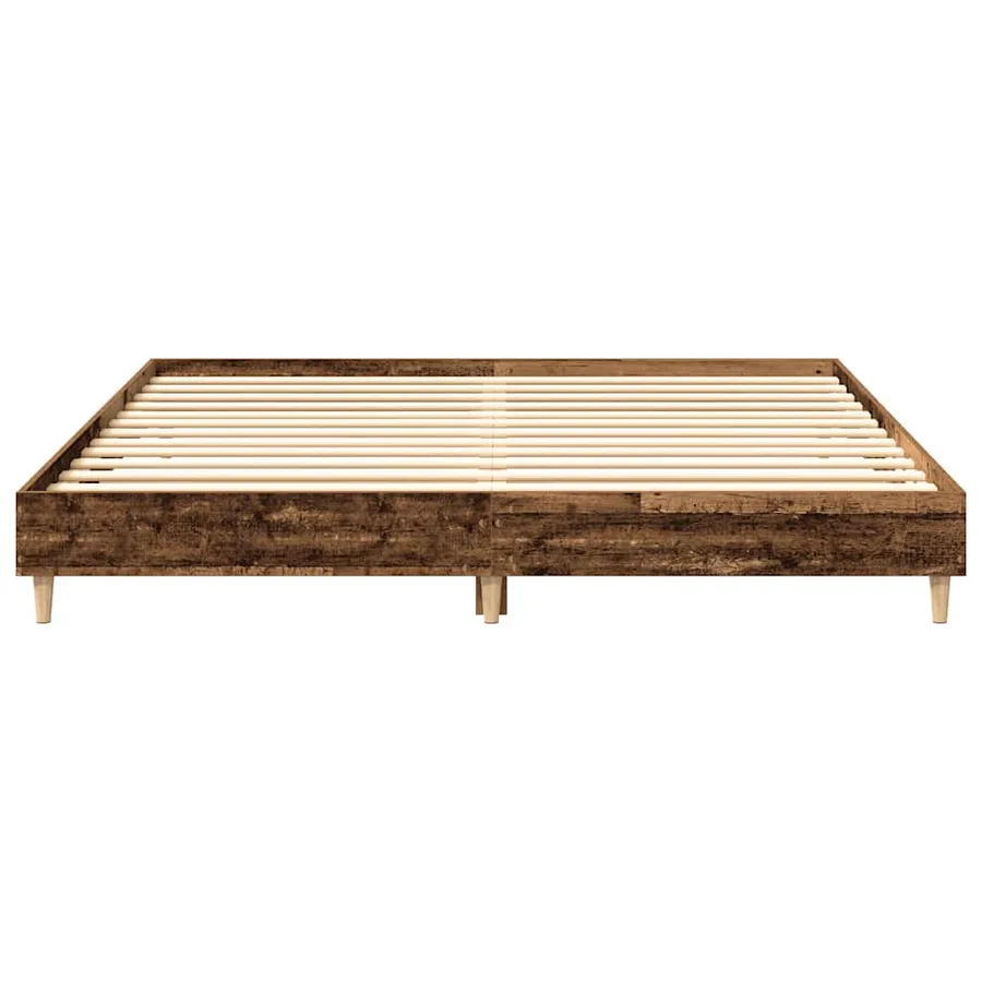 Cadre de lit sans matelas vieux bois 180x200 cm bois ingénierie - 5
