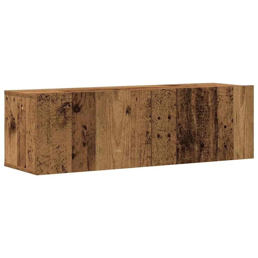 Ensemble de meuble TV mural 8 pcs vieux bois bois d'ingénierie - 6