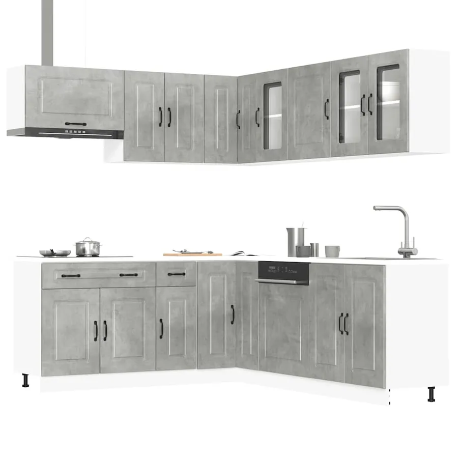 Ensemble d'armoires de cuisine 11 pcs Kalmar bois d'ingénierie