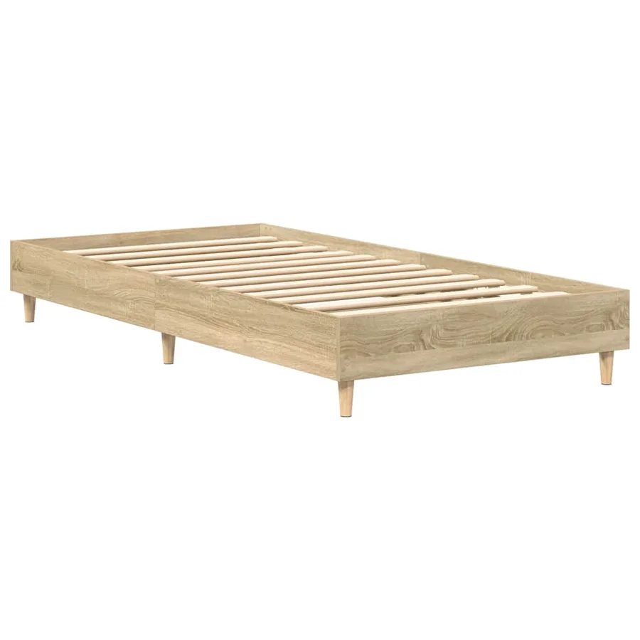 Cadre de lit sans matelas chêne sonoma 100x200 cm - 7