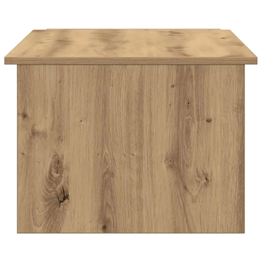 Table basse chêne artisanal 150x50x35 cm bois d'ingénierie - 5