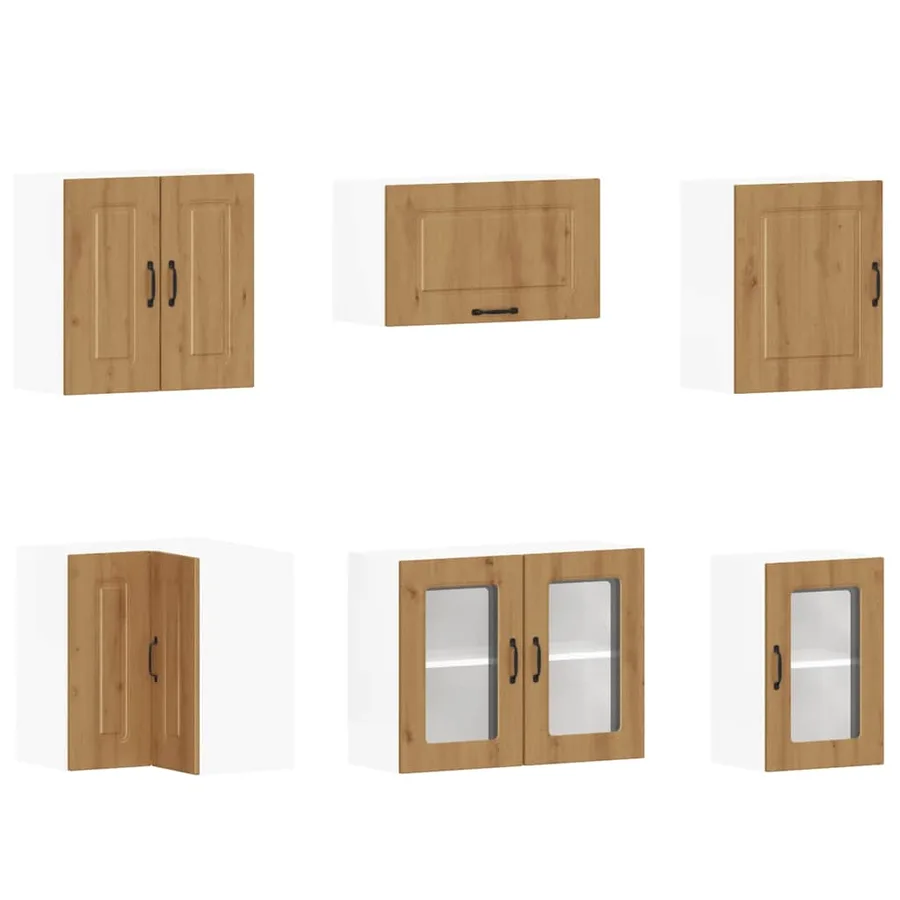 Ensemble d'armoires de cuisine 11 pcs Kalmar bois d'ingénierie - 5