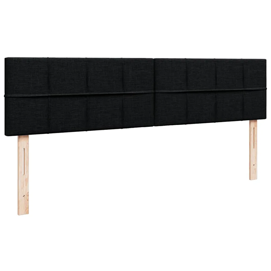 Lit ottoman avec matelas et LED Noir 180x200cm tissu - 10