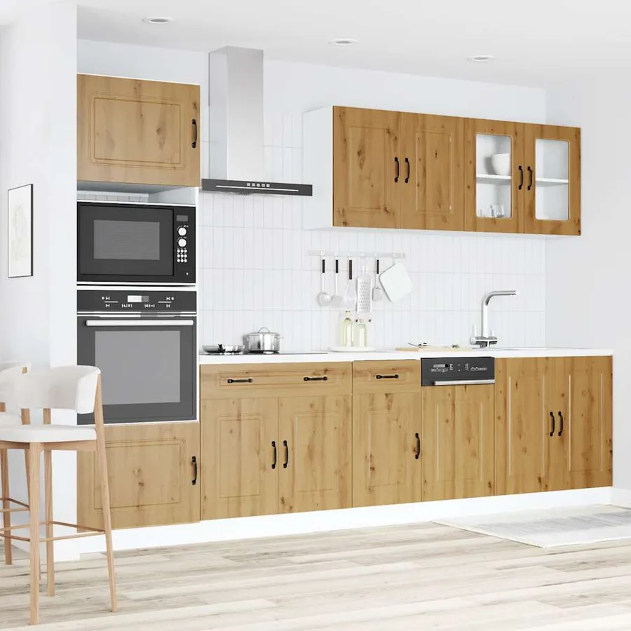 Ensemble d'armoires de cuisine 7 pcs Kalmar bois d'ingénierie - 3